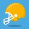 american football yellow helm 13