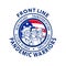American Front Line Pandemic Warriors Circle Icon