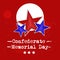 American Holiday Confederate Memorial Day