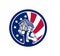 American House Removal USA Flag Icon