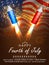 American Independence Day celebration fireworks.