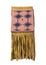 American Indian beaded buckskin bag isolated