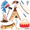 American Indian Clipart Icons