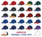 American League Baseball Caps icons