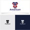 American Lion Logo Design Template