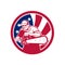 American Lumberjack USA Flag Icon