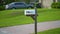 American mailbox at Florida home front yard on suburban street side