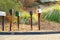 American mailboxes along roads