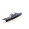 American Modern Warship on white. 3D illustration