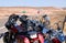 American motorcycles in desert