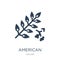 american mountain ash icon in trendy design style. american mountain ash icon isolated on white background. american mountain ash