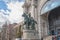 American Museum of natural history Daylight view with statue of Theodore Roosevelt at the main entrance