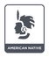 american native icon in trendy design style. american native icon isolated on white background. american native vector icon simple