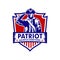 American patriot logo design template