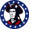 American Patriot Minuteman Stars Retro