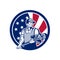 American Plumber and Pipefitter USA Flag Icon