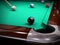 American Pool, Snooker billiard game - strike on the black eighth ball