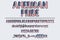 American Pride Color Font Set. Ideal for Banner Designs