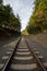 American railroad tracks at Bellingham Bay Washington