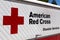 American Red Cross Disaster Services Vehicle and Logo