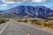 American road through the scenic desert