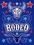 American Rodeo poster - card template