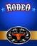 American Rodeo poster - western belt buckle