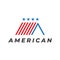 American roof logo design