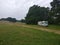 American RV wildcamping in English countryside