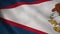 American Samoa flag - realistic waving fabric flag