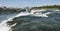 American side of Niagara Falls with Ontario, Canada in the background