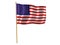 American silk flag