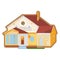 American Single Family House Vector Icon
