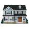 American Single Family House Vector Icon Separated On White
