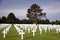 American soldiers graves at military cemetery in Normandy, France
