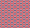 American stars hexagon seamless pattern