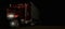 American style red truck at night. Semi Truck with Cargo Trailer. 3D rendering