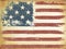 American Themed Flag Background. Grunge Aged Vector Template. Horizontal orientation