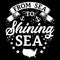 American typography quote, from sea to shining sea, usa map