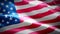 American or USA flag closeup waving animation