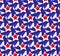 American USA flag seamless patterns. Independence Day, July 4 concept, repeating texture, endless background. Vector