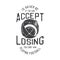 american vintage illustration if you can accept losing you cant win Id rather be playing football for t shirt design