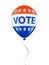 American VOTE ballon isolated