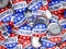 American vote buttons. USA Election 2020