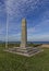 American War Memorial near the Slapton Sands Beach in Devon in England