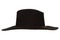 American West Rodeo Cowboy Black Felt Hat Isolated