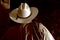 American West Rodeo Cowboy with Hat and Lasso