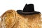 American West Rodeo Cowboy Hat and Ranching Rope