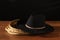 American West Rodeo Cowboy Hat and Ranching Rope