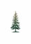 Americana Pine Tree Icon On White Background